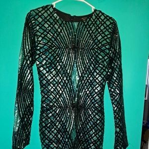 Cute boutique sequins dress sz small